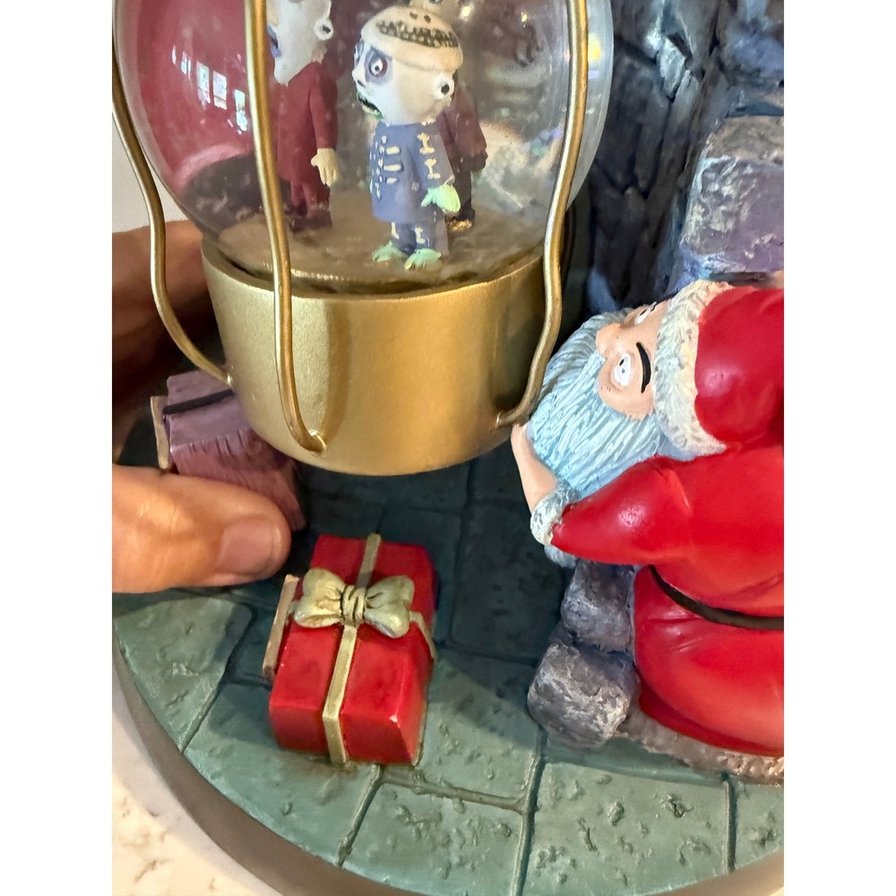 Disney Nightmare Before Christmas Jack lock SHock Barrel SnowGlobe Rare - Picture 6 of 11